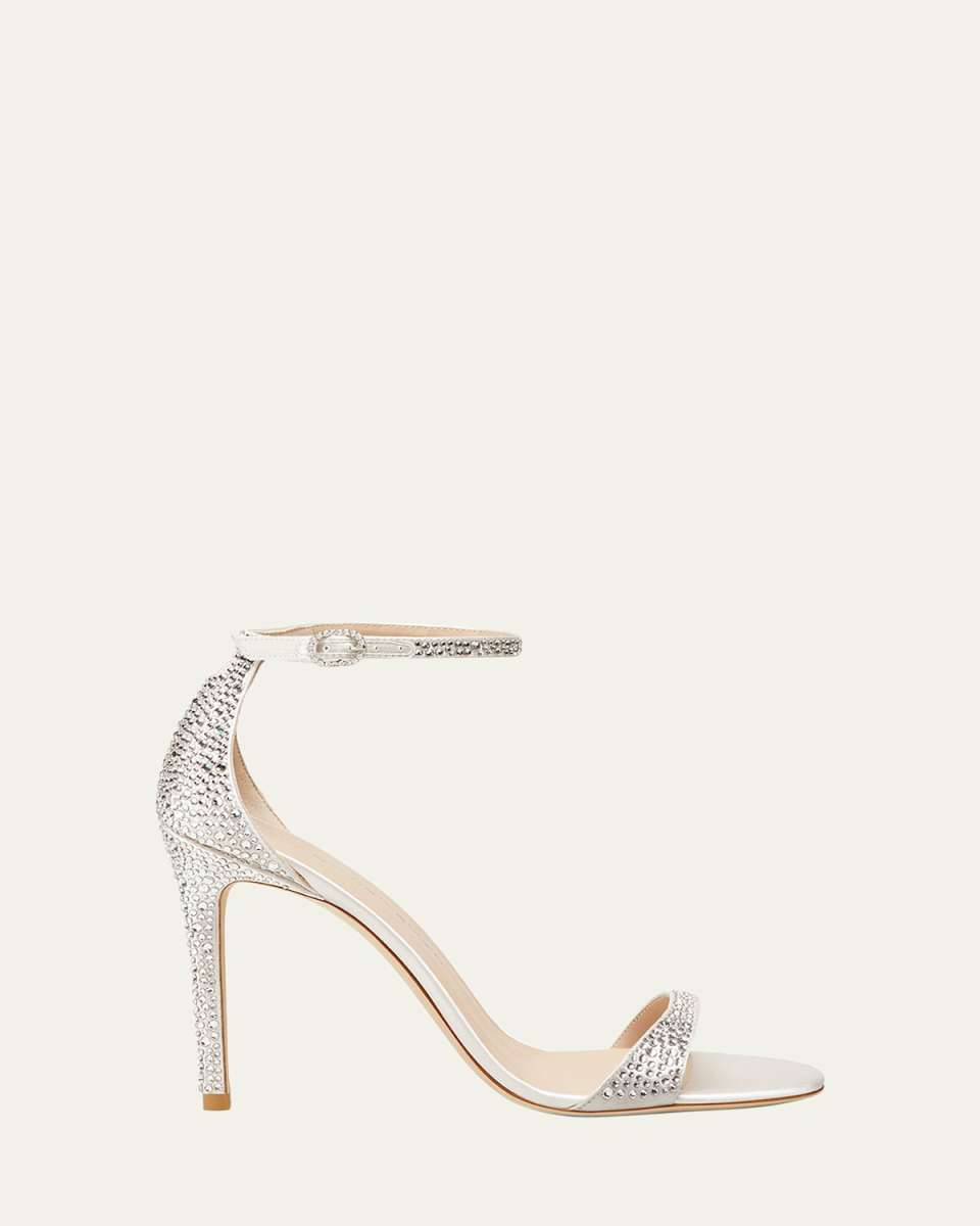 Nudist Embellished Ankle-Strap Sandals